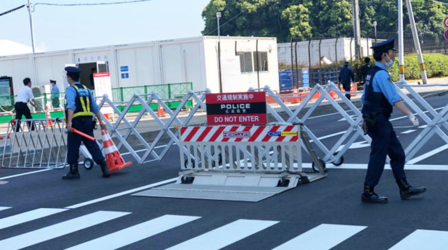 Ｇ７広島サミット（開催日：2023年5月19日～5月21日）のテロ対策として、車両阻止バリケードＨＥＲＣＵＬＥＳ＜ヘラクレス＞が設置されました。